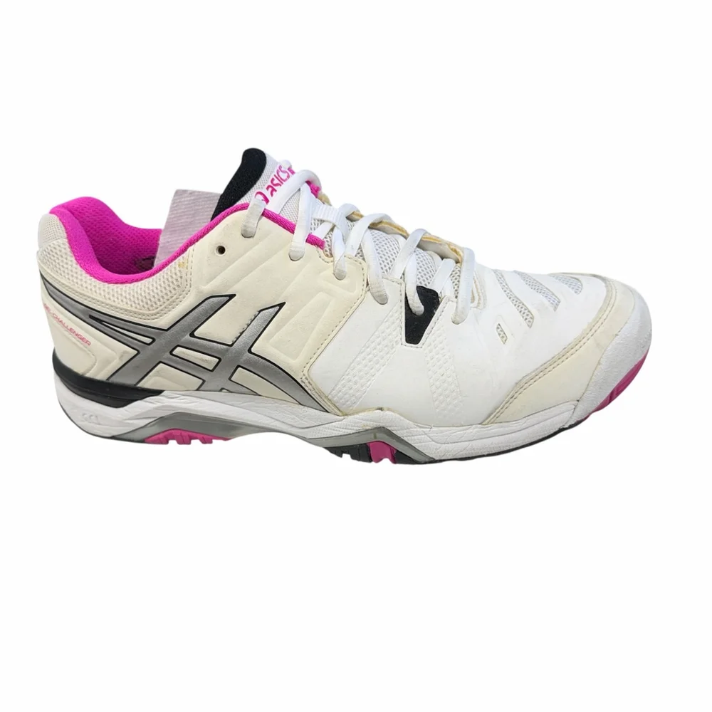 ASICS Gel Challenger 9 Women’s Tennis‎ Shoes White Pink Silver Size 9.5